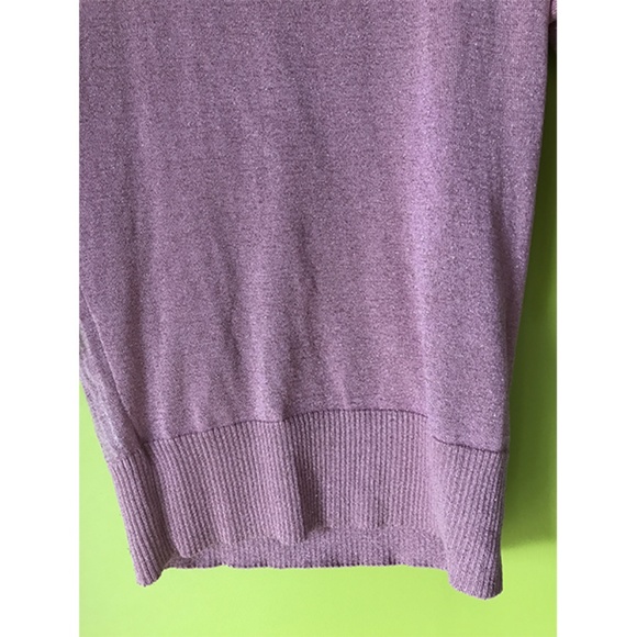 AGC Ribbed Hem Sequined Rose Pink Top PS - Picture 6 of 8